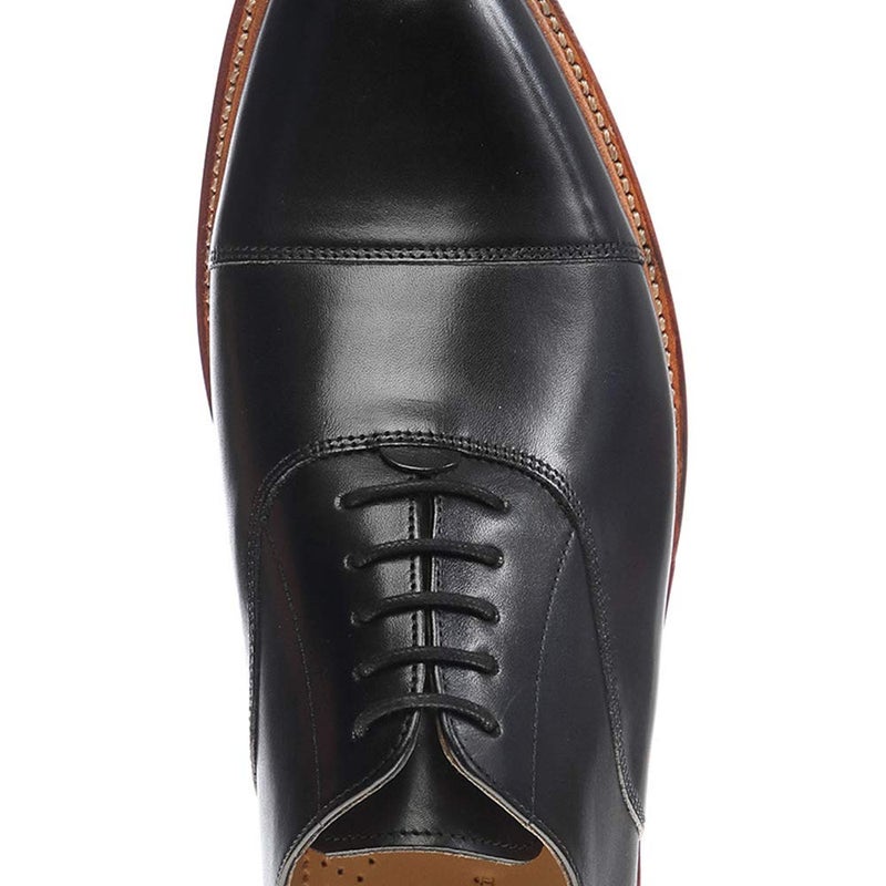 PANGAEA [4 Laces] 2-Pair Pack Waxed Round Oxford Shoe Laces for Dress Shoes Chukka 3/32Inch Thin(#01 Black,34in (86cm)) - Image 4